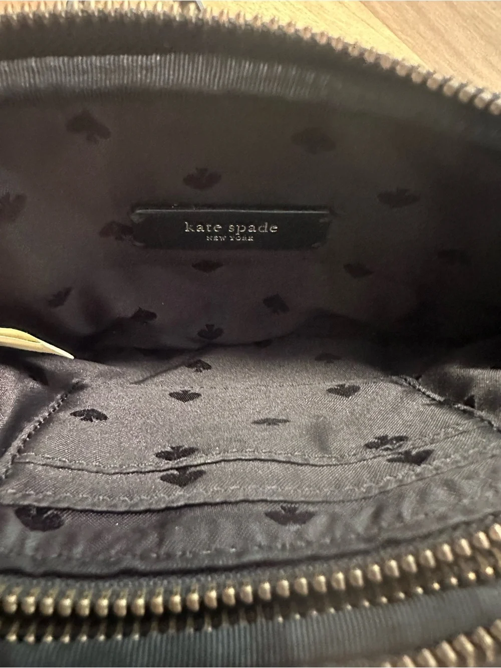 Kate Spade black leather Briar Lane quilted Kendall crossbody purse